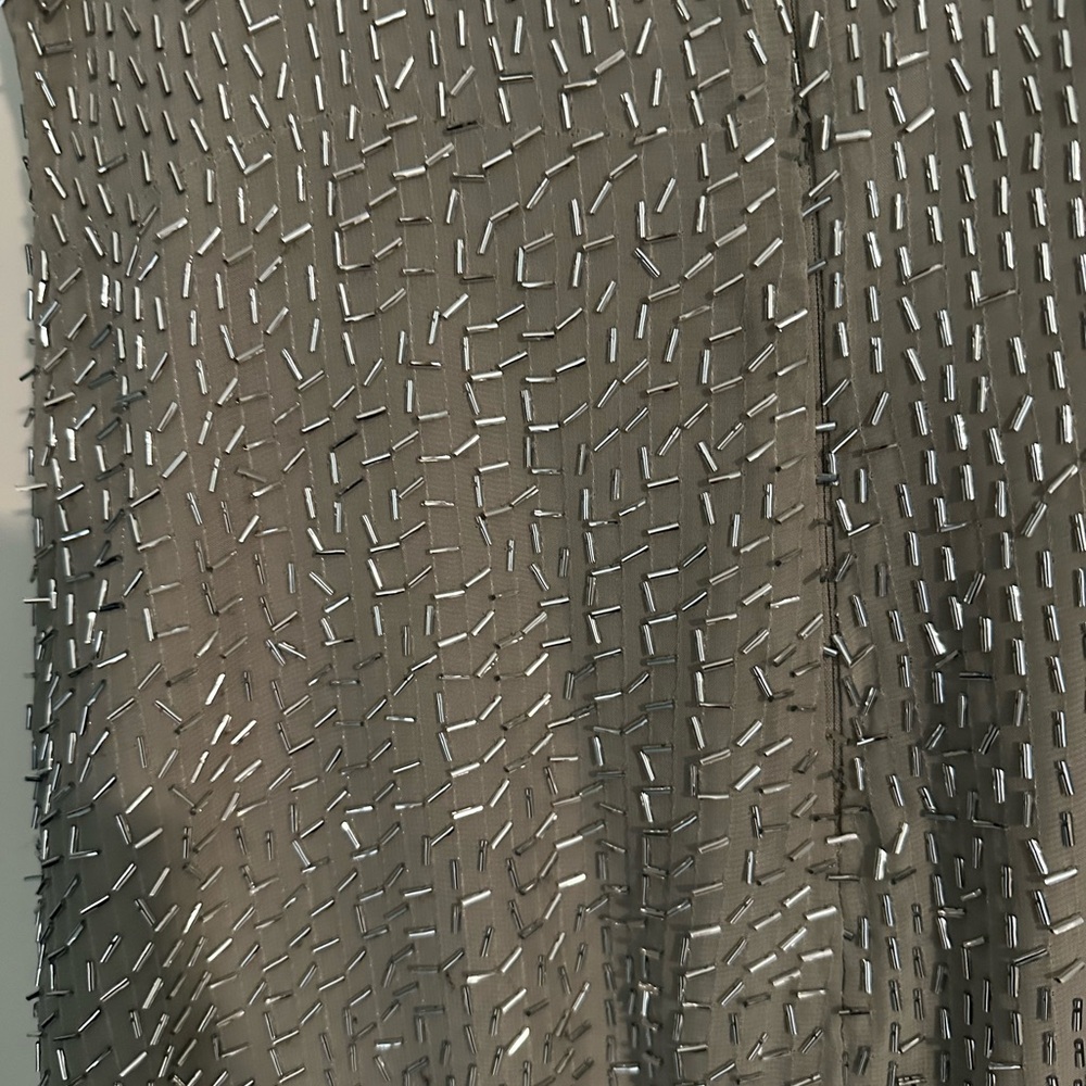 NWT Zara Silver Sequin Dress - Picture 4 of 4